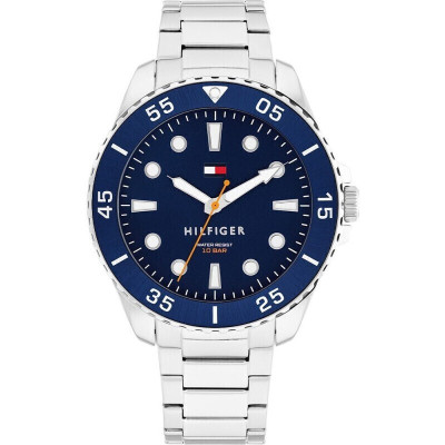 Tommy Hilfiger Oceanic Ανδρικό Ρολόι 44 mm με Ασημί Μεταλλικό Μπρασελέ 1792202